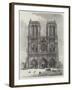 Scenes in Paris, the Cathedral of Notre Dame-null-Framed Giclee Print