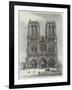 Scenes in Paris, the Cathedral of Notre Dame-null-Framed Giclee Print