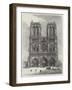 Scenes in Paris, the Cathedral of Notre Dame-null-Framed Giclee Print