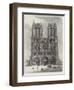 Scenes in Paris, the Cathedral of Notre Dame-null-Framed Giclee Print