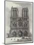 Scenes in Paris, the Cathedral of Notre Dame-null-Mounted Giclee Print