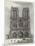 Scenes in Paris, the Cathedral of Notre Dame-null-Mounted Giclee Print