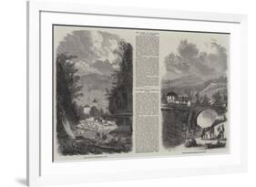 Scenes in Sallenches-null-Framed Giclee Print