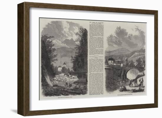 Scenes in Sallenches-null-Framed Giclee Print