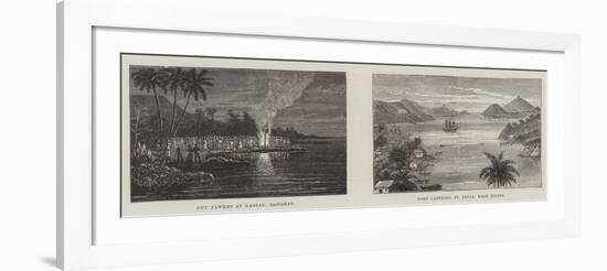 Scenes in the Caribbean-null-Framed Giclee Print