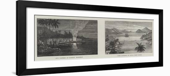 Scenes in the Caribbean-null-Framed Giclee Print