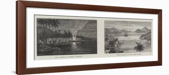 Scenes in the Caribbean-null-Framed Giclee Print