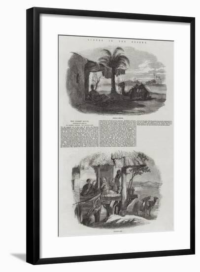 Scenes in the Desert-null-Framed Giclee Print