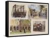 Scenes in the Irish Village-null-Framed Stretched Canvas