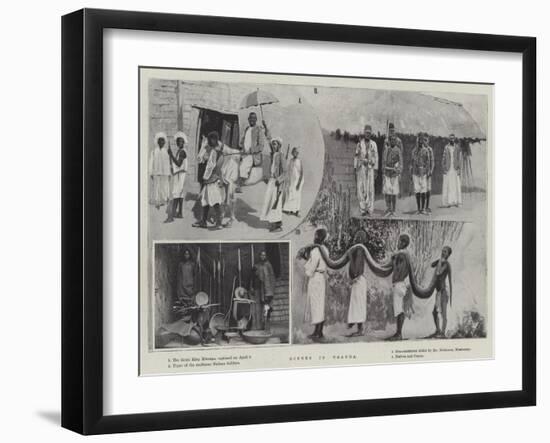 Scenes in Uganda-null-Framed Giclee Print