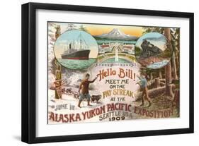 Scenes of 1909 Exposition, Seattle, Washington-null-Framed Art Print