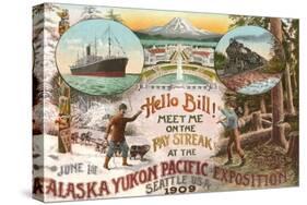 Scenes of 1909 Exposition, Seattle, Washington-null-Stretched Canvas