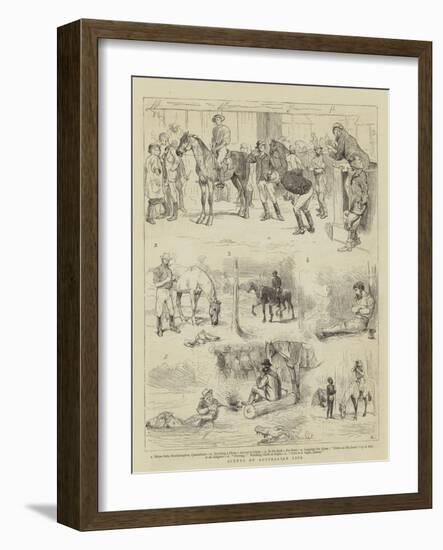 Scenes of Australian Life-Alfred Chantrey Corbould-Framed Giclee Print