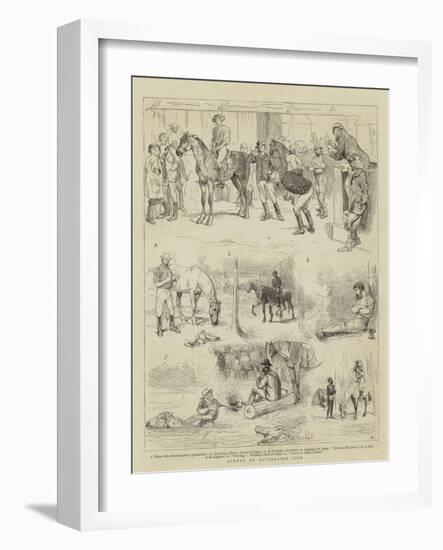 Scenes of Australian Life-Alfred Chantrey Corbould-Framed Giclee Print