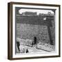 Scenes of Battle and the Chase Carved on a Wall at Medinet Habu, Thebes, Egypt, 1905-Underwood & Underwood-Framed Photographic Print