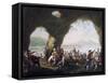 Scenes of Everyday Life in a Cave in Posillipo, Near Naples-Pietro Fragiacomo-Framed Stretched Canvas