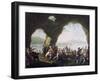 Scenes of Everyday Life in a Cave in Posillipo, Near Naples-Pietro Fragiacomo-Framed Giclee Print