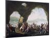 Scenes of Everyday Life in a Cave in Posillipo, Near Naples-Pietro Fragiacomo-Mounted Giclee Print