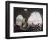 Scenes of Everyday Life in a Cave in Posillipo, Near Naples-Pietro Fragiacomo-Framed Giclee Print