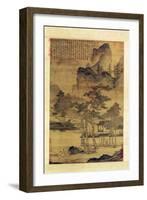 Scenes of Hermits' Long Days in the Quiet Mountains-T'ang Yin-Framed Giclee Print