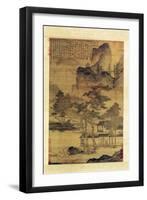 Scenes of Hermits' Long Days in the Quiet Mountains-T'ang Yin-Framed Giclee Print