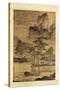 Scenes of Hermits' Long Days in the Quiet Mountains-T'ang Yin-Stretched Canvas