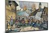 Scenes of Horror in Alsace in 1815 Following Arrival Allied Armies-null-Mounted Giclee Print