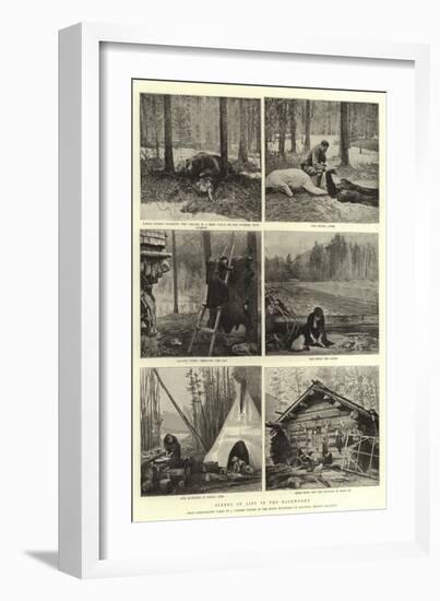 Scenes of Life in the Backwoods-null-Framed Giclee Print