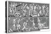 Scenes of Medieval Life, 13th Century-null-Stretched Canvas