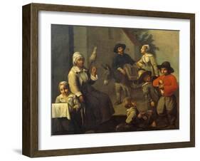 Scenes of Peasant Life or Birds Hunter-Mathieu Le Nain-Framed Giclee Print