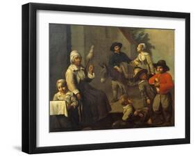 Scenes of Peasant Life or Birds Hunter-Mathieu Le Nain-Framed Giclee Print