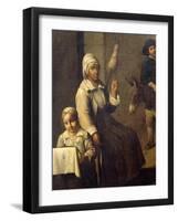 Scenes of Peasant Life or Birds Hunter-Mathieu Le Nain-Framed Giclee Print