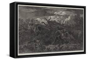 Scenes of South African Travel, an Attack in the Night-William James Linton-Framed Stretched Canvas