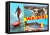 Scenes of Waikiki, Hawaii-null-Framed Stretched Canvas