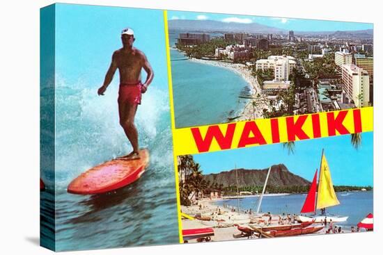 Scenes of Waikiki, Hawaii-null-Stretched Canvas