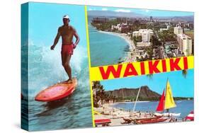 Scenes of Waikiki, Hawaii-null-Stretched Canvas