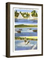 Scenes on Lake Coeur d'Alene, Idaho-null-Framed Art Print