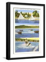 Scenes on Lake Coeur d'Alene, Idaho-null-Framed Art Print