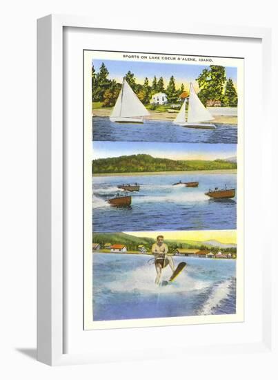 Scenes on Lake Coeur d'Alene, Idaho-null-Framed Art Print