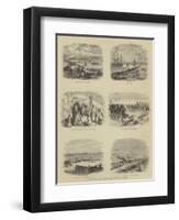 Scenes on the Banks of the Suez Canal-null-Framed Premium Giclee Print