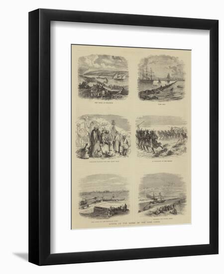 Scenes on the Banks of the Suez Canal-null-Framed Premium Giclee Print