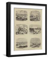 Scenes on the Banks of the Suez Canal-null-Framed Giclee Print