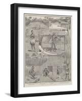 Scenes on the Congo, Africa-Charles Edwin Fripp-Framed Giclee Print