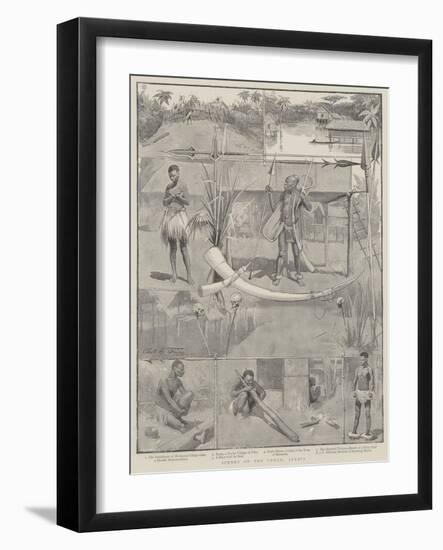 Scenes on the Congo, Africa-Charles Edwin Fripp-Framed Giclee Print