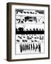 Scenes on the Eastern Front in Silhouette, WW1-null-Framed Art Print