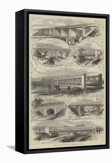 Scenes on the New Railway in Japan Between Osaka and Kobe-Thomas Sulman-Framed Stretched Canvas