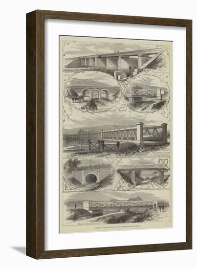 Scenes on the New Railway in Japan Between Osaka and Kobe-Thomas Sulman-Framed Giclee Print