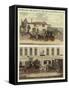 Scenes on the Road in the Old Coaching Days, II-James Pollard-Framed Stretched Canvas