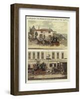 Scenes on the Road in the Old Coaching Days, II-James Pollard-Framed Giclee Print