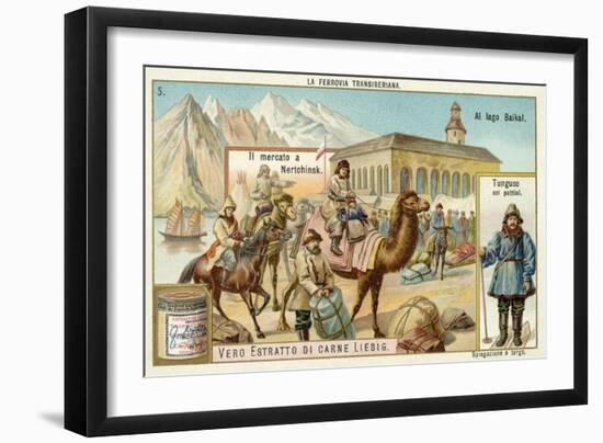 Scenes on the Trans-Siberian Railway-null-Framed Giclee Print